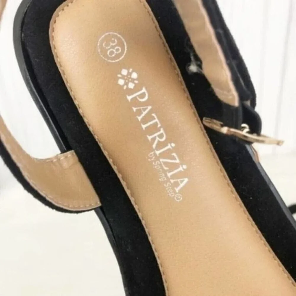 PATRIZIA Black T-Strap Sandals - Picture 7 of 8